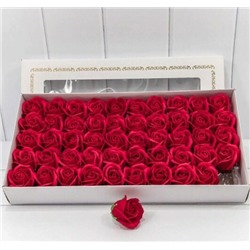 Декоративный цветок-мыло "Роза" Красный 5.5*4 см 420055/17