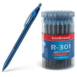 Ручка автоматическая шариковая 0.7мм 46764 R-301 Original Matic синяя Erich Krause {Китай}