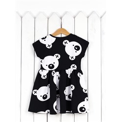 Платье для девочки Baby Boom С214/1-К Мишки на черном Б101