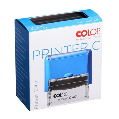 Оснастка для штампа автоматическая COLOP Printer Сompact 40, 23 x 59 мм, корпус чёрный