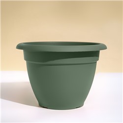 Горшок для цветов, d = 35 см, 12 л, пластик, зелёный шалфей