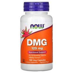 NOW Foods DMG, 125 mg, 100 Veg Capsules
