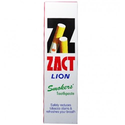 Зубная паста для курильщиков Zact Lion