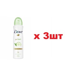 Dove Дезодорант спрей 150мл Go fresh Cucumber & Green tea 48ч 3шт