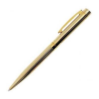 Ручка "Treviso" кож.зам футляр, золото с гравировкой KR013B-98M Manzoni {Китай}