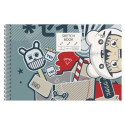 Скетчбук А5 40л твердая обложка на спирали "SKETCHBOOK. Арт-объект" ТС5404834 Эксмо {Россия}