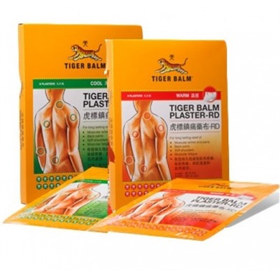 Лечебный пластырь Tiger Balm 2 вида