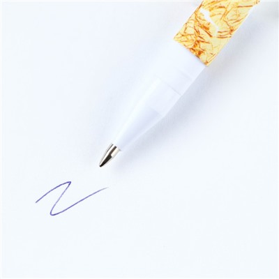 Ручка пластиковая софт-тач «Чудеса случаются!», синяя паста 0.7 мм
