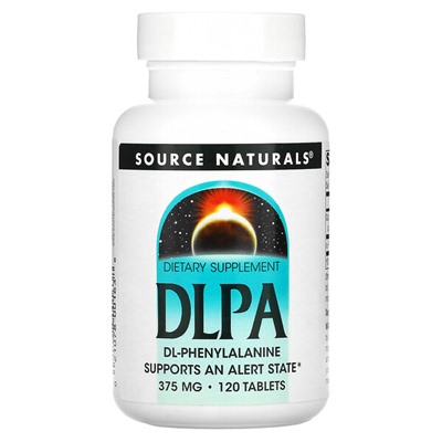 Source Naturals DLPA, 375 mg, 120 Tablets