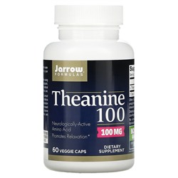 Jarrow Formulas Theanine 100, 100 mg, 60 Veggie Caps