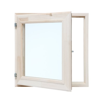 Окно, 50×50см, двойное стекло ЛИПА, наружное открывание