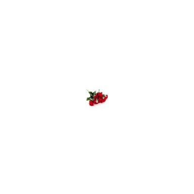 Искусственные цветы, Ветка в букете бутон розы 9 голов (1010237) микс