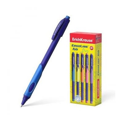 Ручка шариковая ErgoLine Kids, Ultra Glide Technology синяя 0.7мм 56060 Erich Krause {Китай}