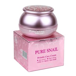Восстанавливающий крем на основе улиточного секрета Bergamo Pure Snail Wrinkle Care Cream, 50 мл (51)