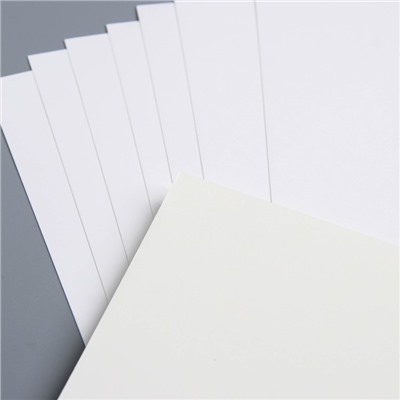 Картон белый, А4, 8 листов, мелованный, двусторонний, в папке, 230, г/м², Маша и Медведь