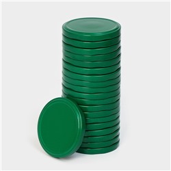 Крышка для консервирования Komfi, ТО-82 мм, металл, цвет зеленый, упаковка 20 шт