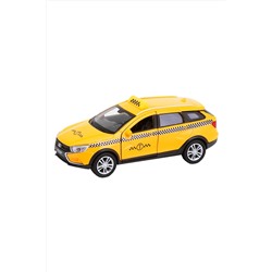 Игрушка модель машины 1:34-39 LADA VESTA SW CROSS такси WELLY #267379