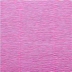 Бумага гофрированная 49121550 пастельно-розовая Италия 50 см*2.5 м 180 г