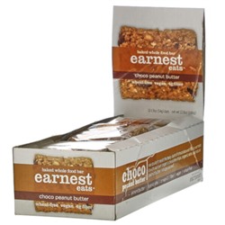 Earnest Eats Baked Whole Food Bar, Choco Peanut Butter, 12 Bars, 1.9 oz (54 g) Each