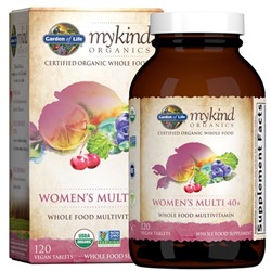 Garden of Life Mykind Organics Women's Multi 40 Plus -- 120 Vegan Tablets