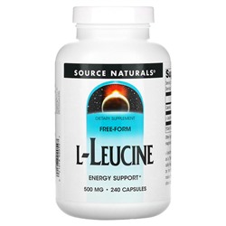 Source Naturals L-Leucine, 500 mg, 240 Capsules