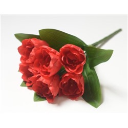 Искусственные цветы, Ветка в букете тюльпан 7 голов (1010237) микс