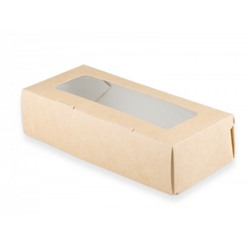 Коробка самосборная 7*16.5*4 см Крафт с окном Цена за 1 коробку 51711