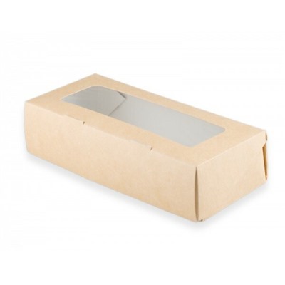 Коробка самосборная 7*16.5*4 см Крафт с окном Цена за 1 коробку 51711
