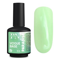 16 мл, Patrisa Nail, VOGUE base Paradise (салатовая база с микроблеском)