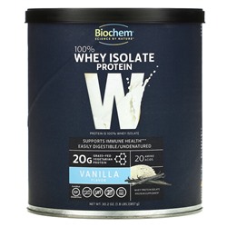 Biochem 100% Whey Isolate Protein, Vanilla, 30.2 oz (857 g)