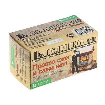 Средство для очистки дымоходов от сажи "Трубочист экспресс", полешко-мини , 1 шт