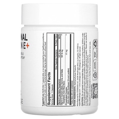 Codeage Liposomal Vitamin E+, Mixed Tocopherols, 90 Capsules