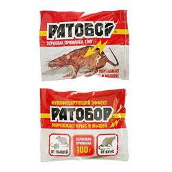 Зерновая приманка от грызунов "Ратобор", 100 г