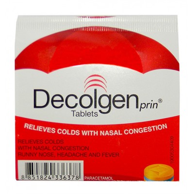 Лекарство против простуды Decolgen 4 таб