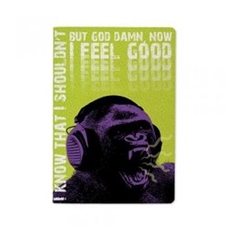 Тетрадь  40л клетка "GORILLAS AND MUSIC" 7-40-001/49 Bruno Visconti {Китай}