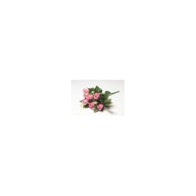 Искусственные цветы, Ветка в букете бутон розы 7 голов (1010237) микс
