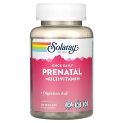Solaray Once Daily, Prenatal Multivitamin, 90 VegCaps