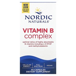 Nordic Naturals Vitamin B Complex, 45 Capsules