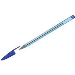 Ручка шариковая 0.7мм, синяя, прозрачный корпус "LC-Blue"