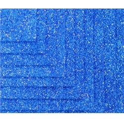 Фоамиран 50*50 см 2 мм Синий с блестками 10 шт/уп
