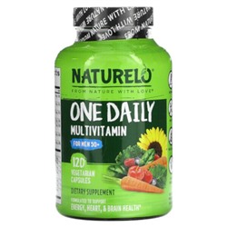 NATURELO One Daily Multivitamin for Men 50+, 120 Vegetarian Capsules