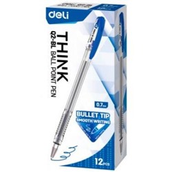 Ручка шариковая Think EQ2-BL синяя 0.7мм (1549625) Deli {Китай}