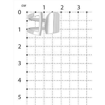 Кольцо из серебра родированное (разъемное)
