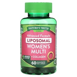 Nature's Truth Vitamins, Advanced Formula Liposomal, Women's Multi + Collagen, 60 Quick Release Softgels