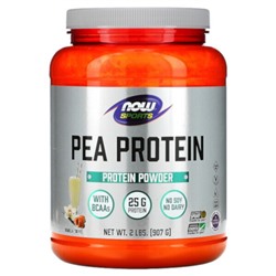 NOW Foods Sports, Pea Protein, Vanilla Toffee, 2 lbs (907 g)