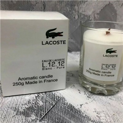 Парфюмерная свеча Lacoste Eau de L.12.12 Blanc 250 мл