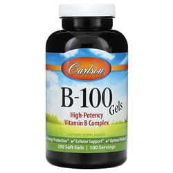 Carlson Vitamin B-100, 200 Soft Gels