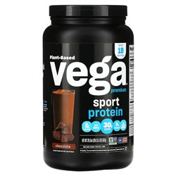 Vega Sport, Plant-Based Premium Protein Powder, Chocolate, 1 lb 13.5 oz (837 g)