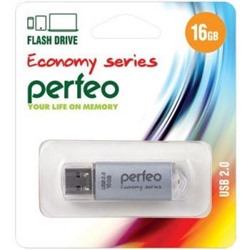 USB-флеш-накопитель PERFEO 16GB E01 Silver economy series Perfeo {Китай}