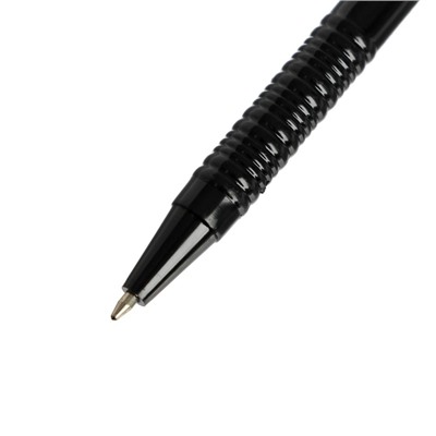 Набор канцелярский 10 предметов (Пенал-тубус 65 х 210 мм, ручки 4 штуки, линейка 15 см, точилка, карандаш 2 штуки, текстовыделитель), чёрный